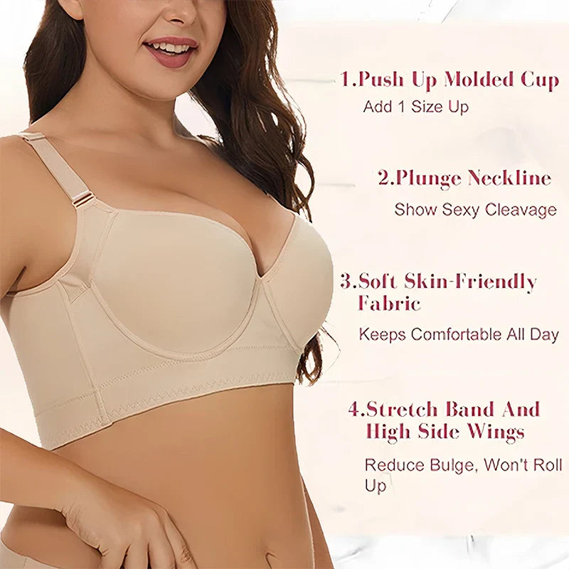 Full Coverage Push-Up Bra – Lift & Smooth