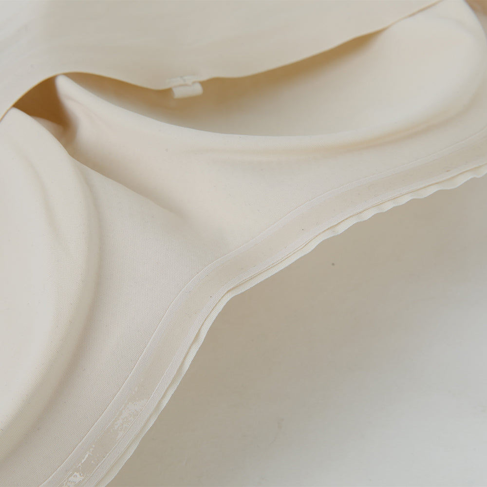 Seamless Strapless Front-Closure Bra – Padded, Cross-Band Support for All-Day Comfort